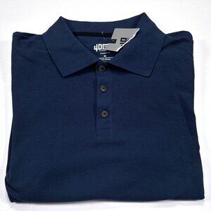 Duluth Trading 40 Grit M Men's Short Sleeve Navy Blue Polo Shirt NEW NWT